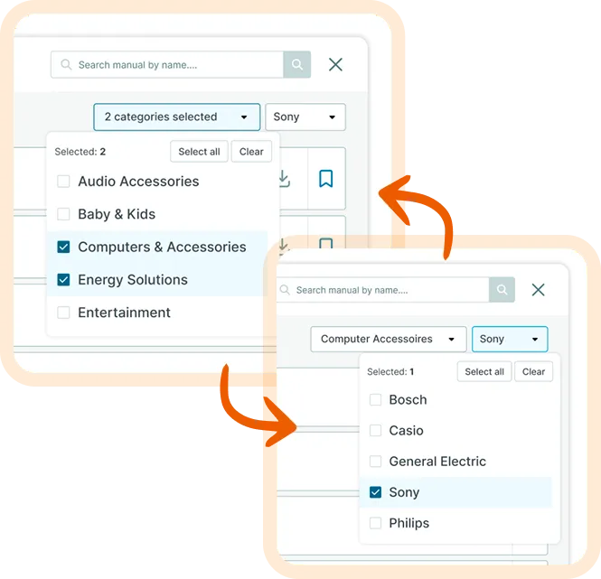 Brand & Category Filters